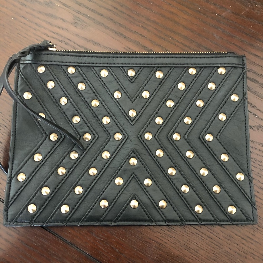 BCBG studded clutch